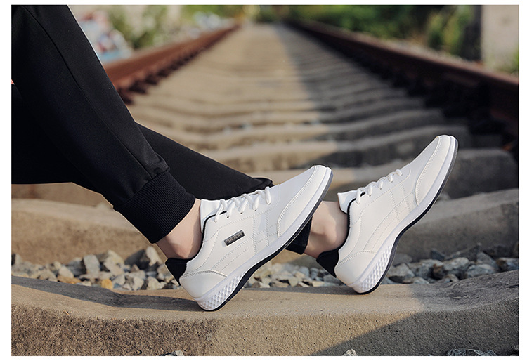 2021 Leather Men Shoes Luxury Brand England Trend Casual Shoes Men Sneakers Breathable Leisure Male Footwear Chaussure Homme