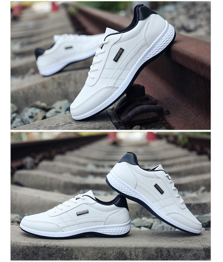 2021 Leather Men Shoes Luxury Brand England Trend Casual Shoes Men Sneakers Breathable Leisure Male Footwear Chaussure Homme