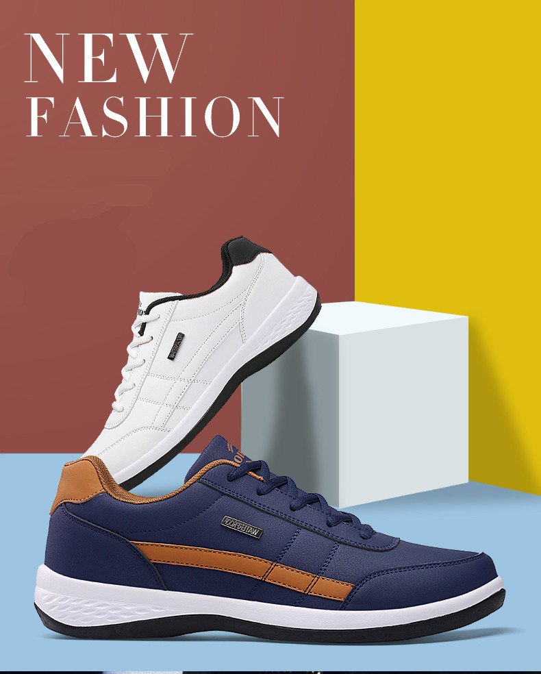 2021 Leather Men Shoes Luxury Brand England Trend Casual Shoes Men Sneakers Breathable Leisure Male Footwear Chaussure Homme