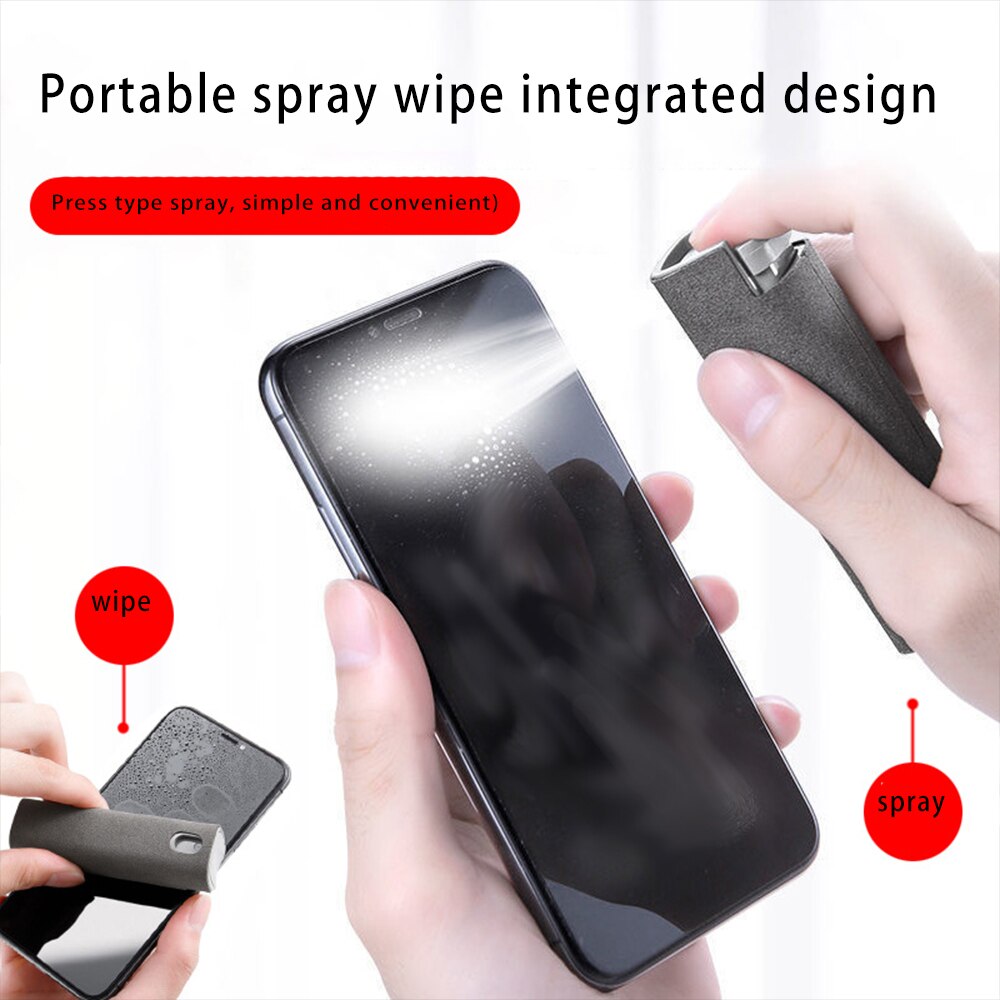 3 In 1 Phone Screen Cleaner Spray Computer Screen Dust Removal Microfiber Cloth Set Cleaning Artifact Without Cleaning Liquid 3 In 1 Phone Screen Cleaner Spray Computer Screen Dust Removal Microfiber Cloth Set Cleaning Artifact Without Cleaning Liquid