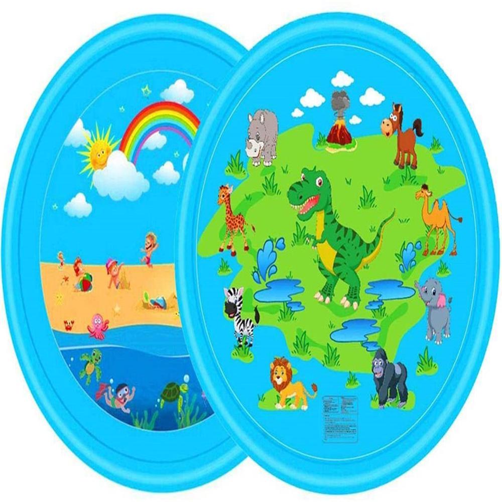 Sprinkler Splash Pad, 68inch Water Splash Play Mat Toddler Water Toys Outdoor Fountain Play Mat for Boy Girl Kids Outdoor Party Sprinkler Splash Pad, 68inch Water Splash Play Mat Toddler Water Toys Outdoor Fountain Play Mat for Boy Girl Kids Outdoor Party