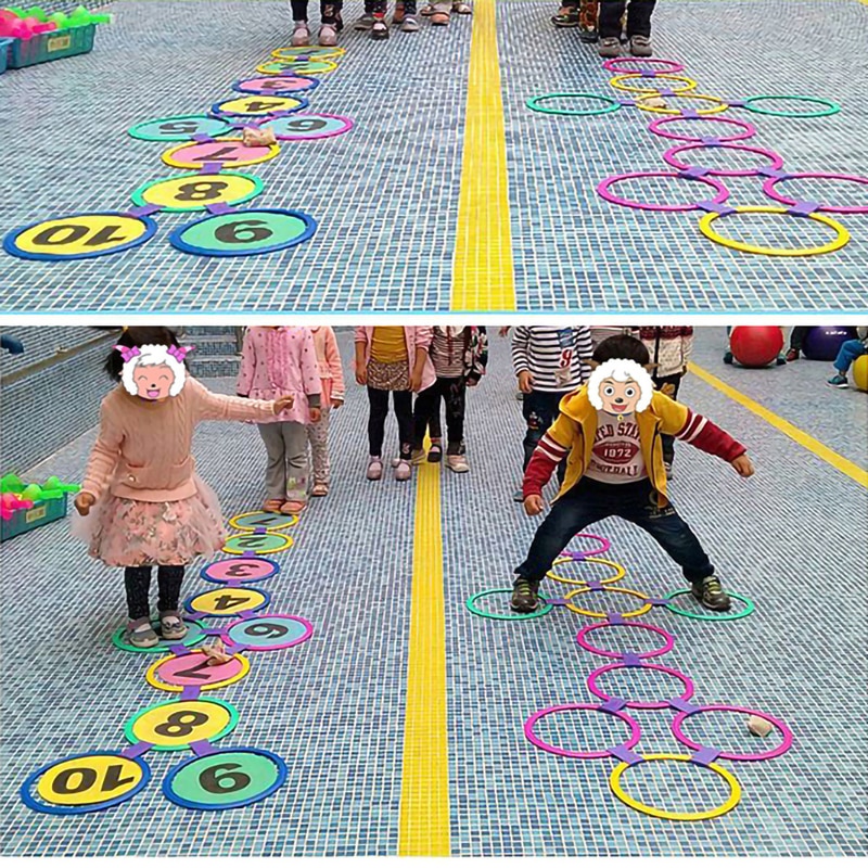 Kids Outdoor Toys Hopscotch Ring Jumping For Kids Sports Outdoor Play Outside Toys Children Garden Backyard Indoor Carnival Game Kids Outdoor Toys Hopscotch Ring Jumping For Kids Sports Outdoor Play Outside Toys Children Garden Backyard Indoor Carnival Game
