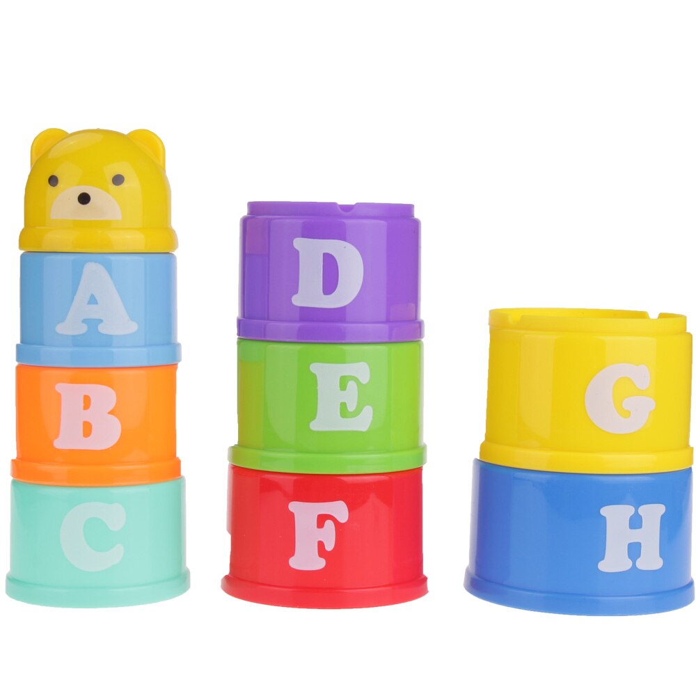 Baby Stacking Cup & Sports Circle Ferrule Stacked Layers Throwing Game Parent-Child Interactive Ferrule Kids Outdoor Toys ZXH