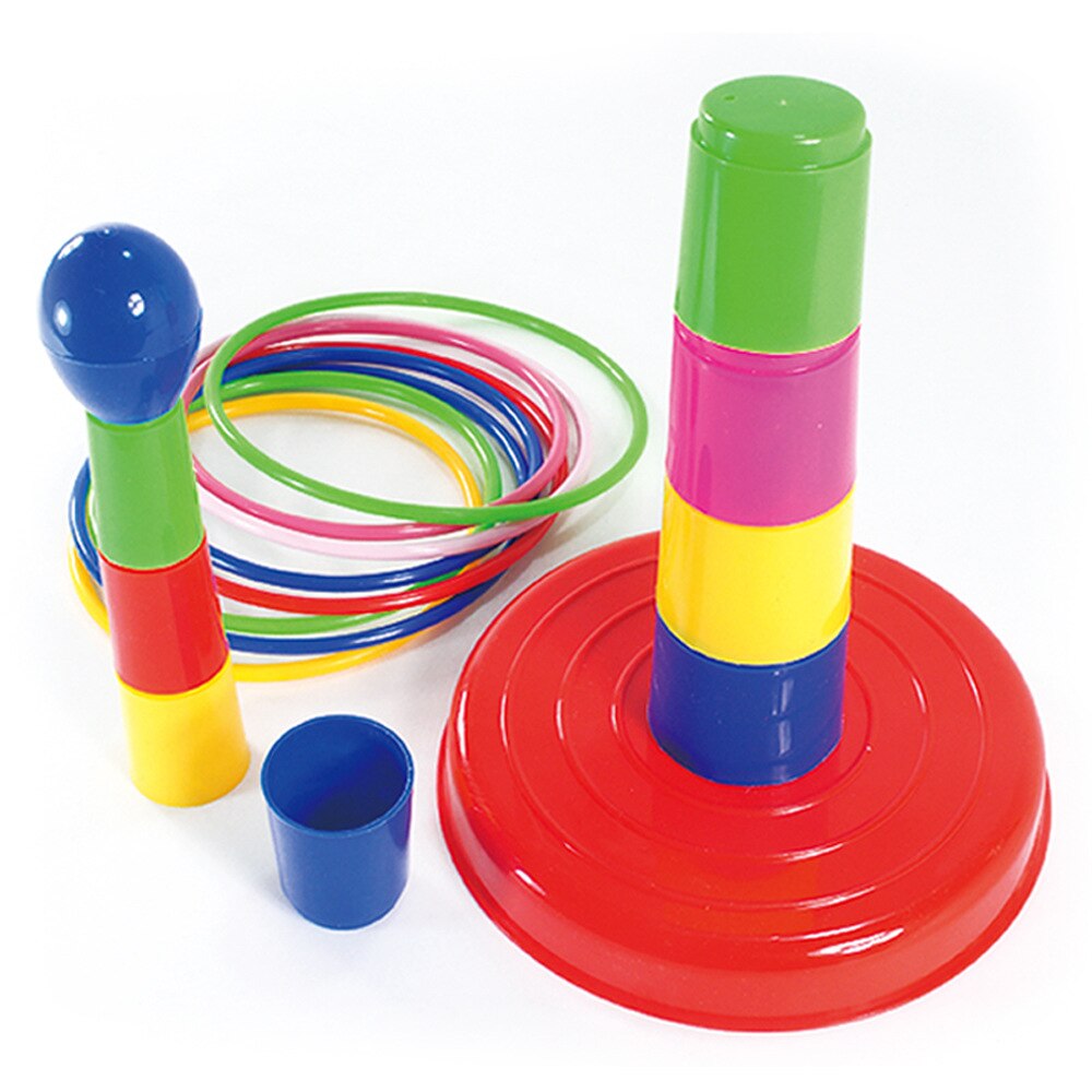 Baby Stacking Cup & Sports Circle Ferrule Stacked Layers Throwing Game Parent-Child Interactive Ferrule Kids Outdoor Toys ZXH