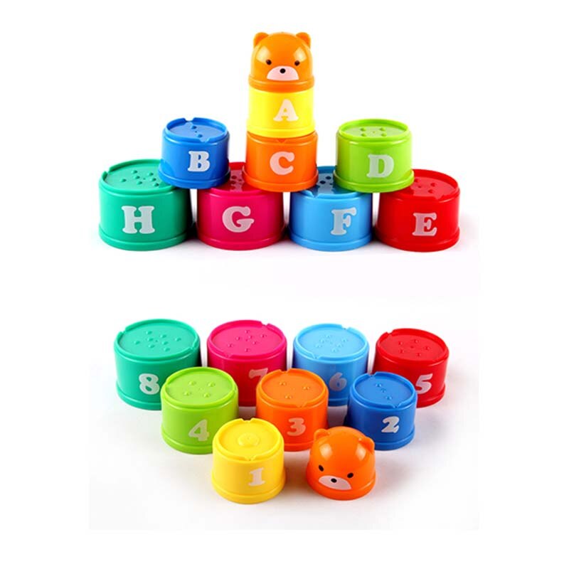 Baby Stacking Cup & Sports Circle Ferrule Stacked Layers Throwing Game Parent-Child Interactive Ferrule Kids Outdoor Toys ZXH