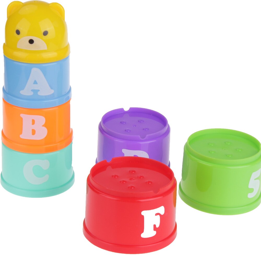 Baby Stacking Cup & Sports Circle Ferrule Stacked Layers Throwing Game Parent-Child Interactive Ferrule Kids Outdoor Toys ZXH
