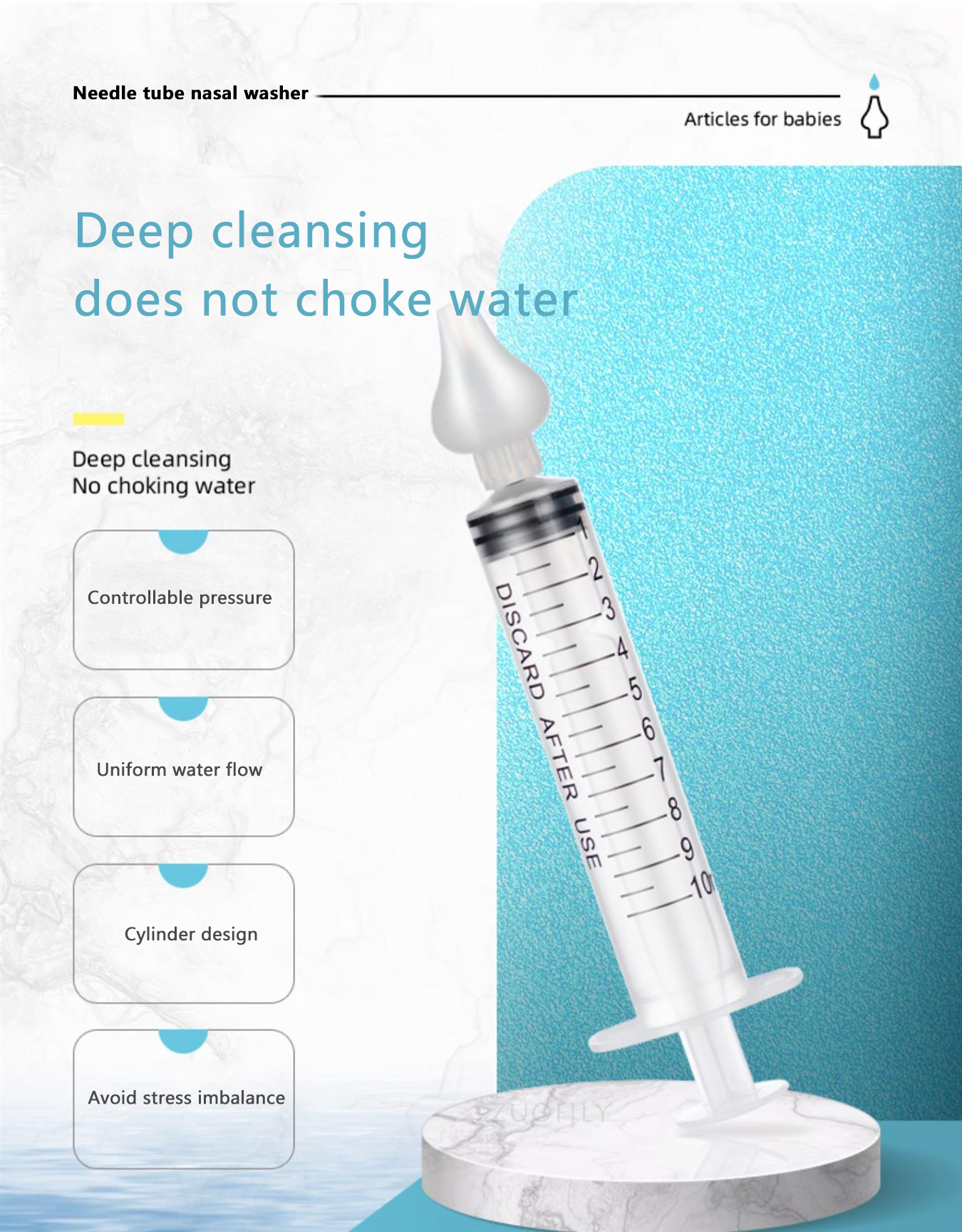 Baby Nasal Aspirator professional şırınge for Baby Nasal Irrigation