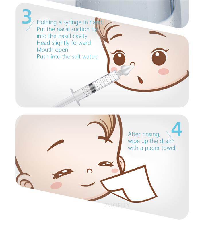 Baby Nasal Aspirator professional şırınge for Baby Nasal Irrigation
