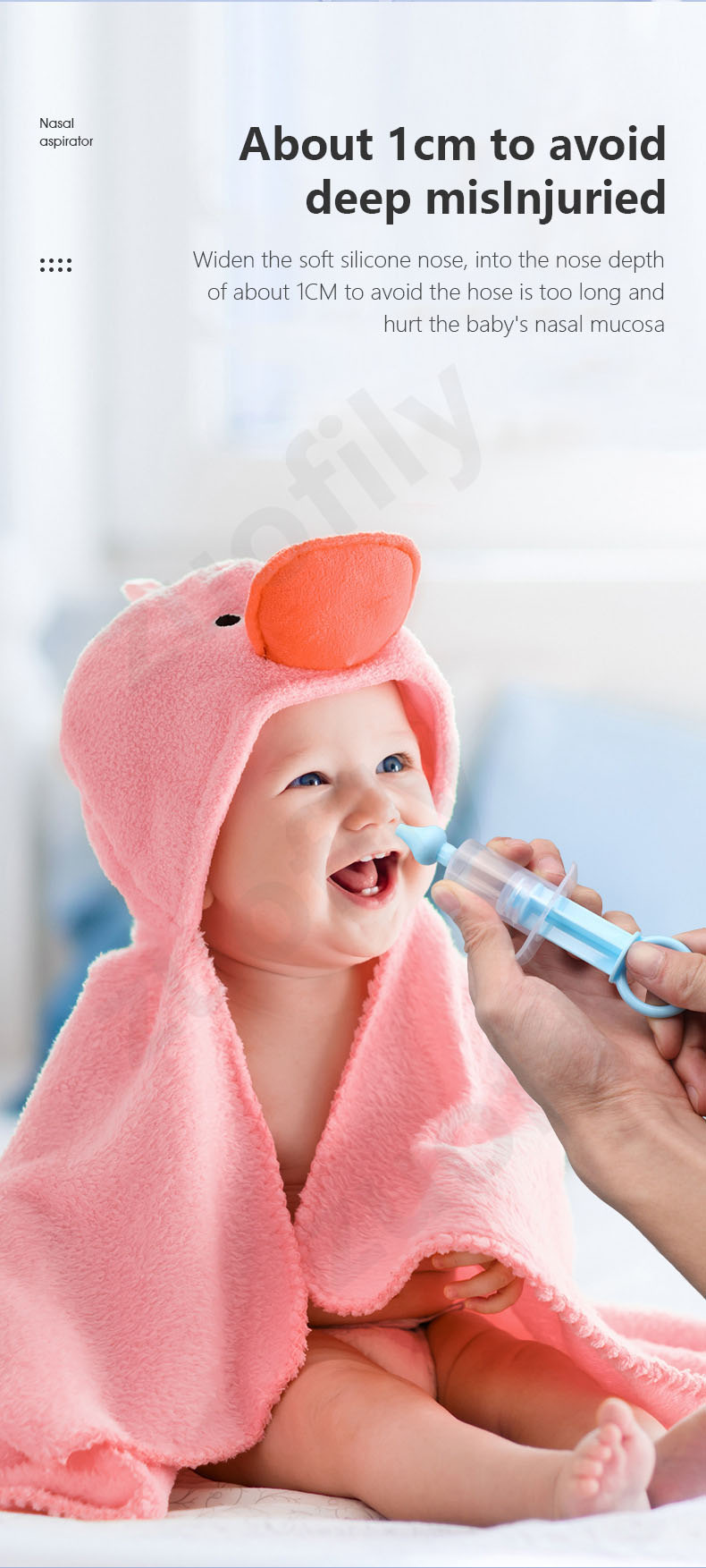 Baby Nasal Aspirator professional şırınge for Baby Nasal Irrigation