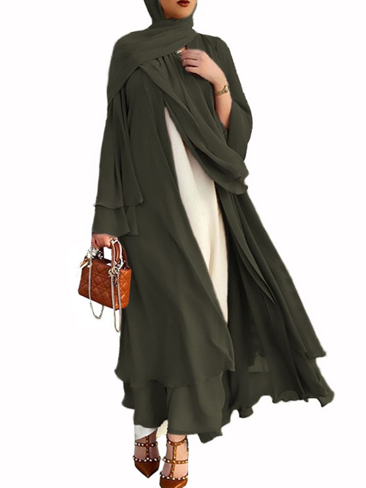 Better Double layer Abaya Kimono Dubai Kaftan Muslim Cardigan Abayas Dresses Women Casual Robe Femme Caftan Islam Clothes F2664 Better Double layer Abaya Kimono Dubai Kaftan Muslim Cardigan Abayas Dresses Women Casual Robe Femme Caftan Islam Clothes F2664