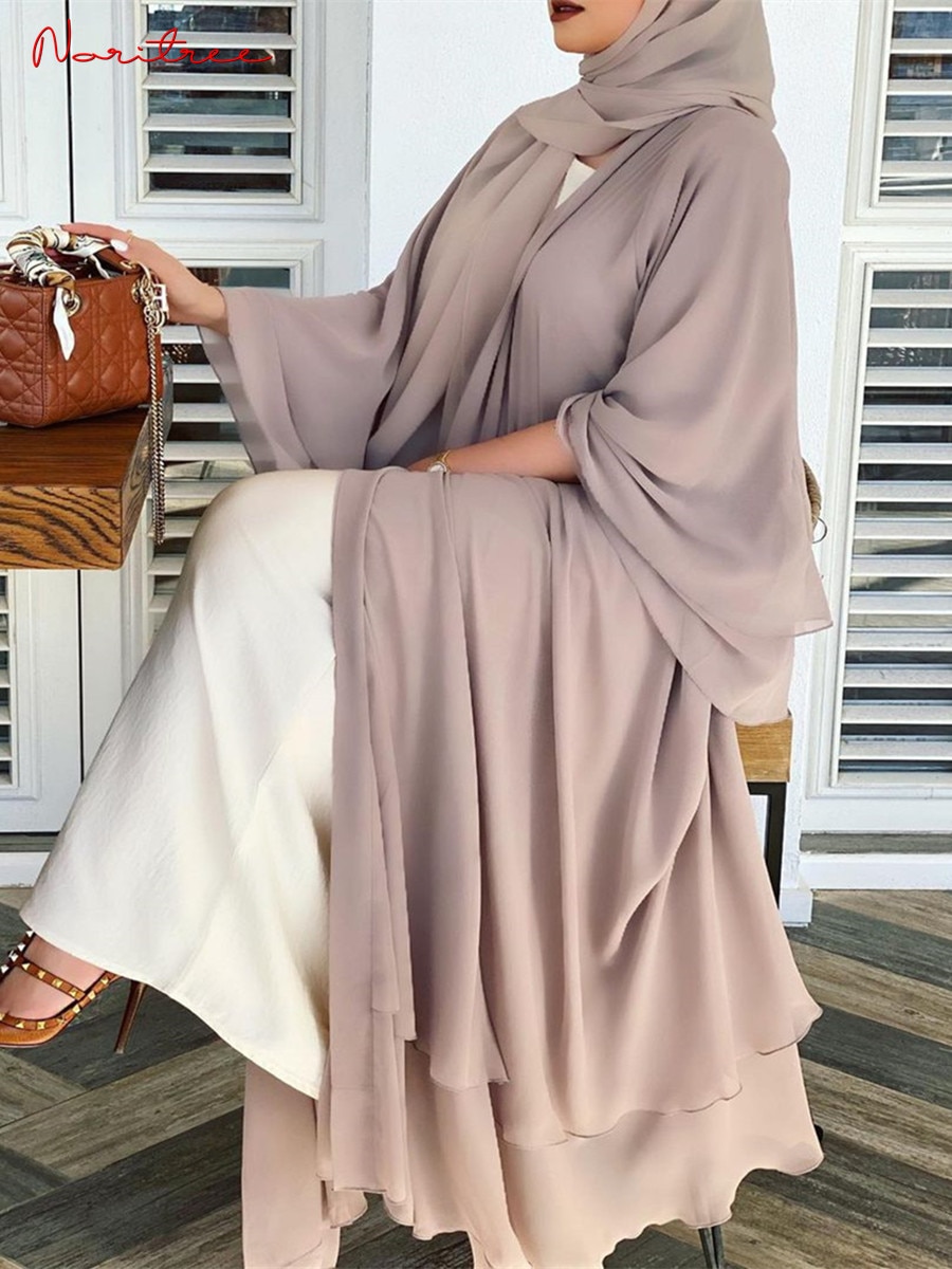 Better Double layer Abaya Kimono Dubai Kaftan Muslim Cardigan Abayas Dresses Women Casual Robe Femme Caftan Islam Clothes F2664 Better Double layer Abaya Kimono Dubai Kaftan Muslim Cardigan Abayas Dresses Women Casual Robe Femme Caftan Islam Clothes F2664