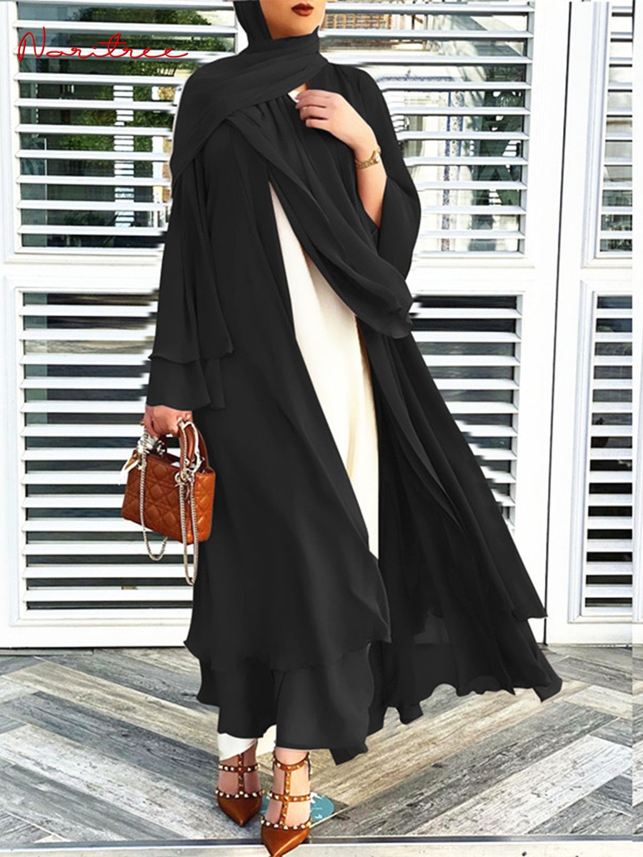 Better Double layer Abaya Kimono Dubai Kaftan Muslim Cardigan Abayas Dresses Women Casual Robe Femme Caftan Islam Clothes F2664 Better Double layer Abaya Kimono Dubai Kaftan Muslim Cardigan Abayas Dresses Women Casual Robe Femme Caftan Islam Clothes F2664