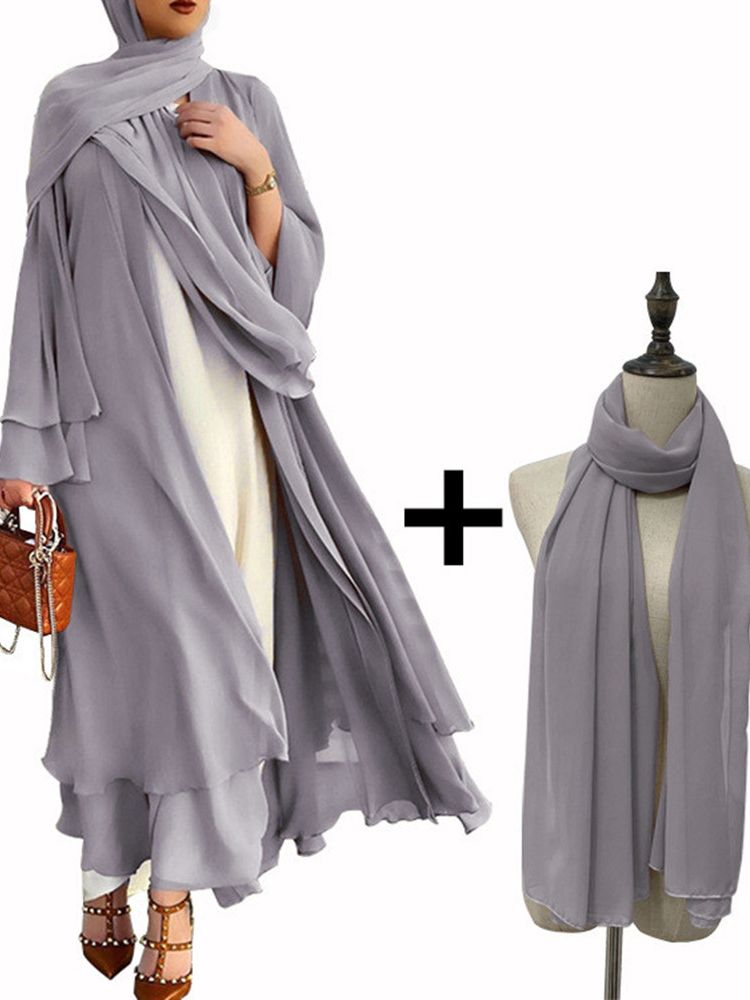 Better Double layer Abaya Kimono Dubai Kaftan Muslim Cardigan Abayas Dresses Women Casual Robe Femme Caftan Islam Clothes F2664 Better Double layer Abaya Kimono Dubai Kaftan Muslim Cardigan Abayas Dresses Women Casual Robe Femme Caftan Islam Clothes F2664