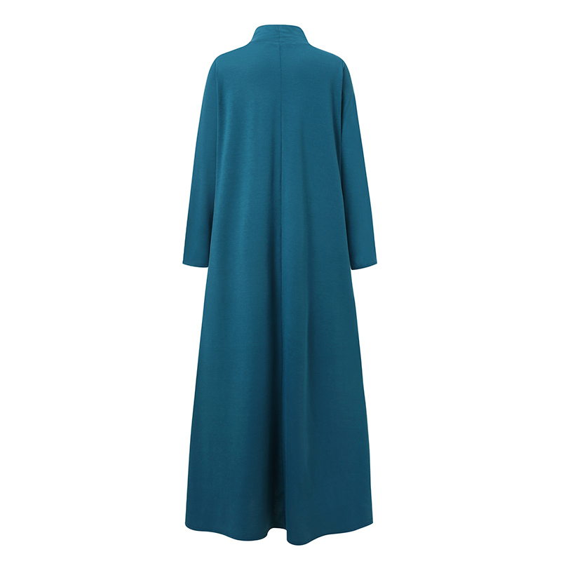 Muslim Dresses Abayas for Women Vintage Solid Maxi Dress Women's Turtleneck Sundress Casual Long Sleeve Maxi Vestidos S-5XL Muslim Dresses Abayas for Women Vintage Solid Maxi Dress Women's Turtleneck Sundress Casual Long Sleeve Maxi Vestidos S-5XL