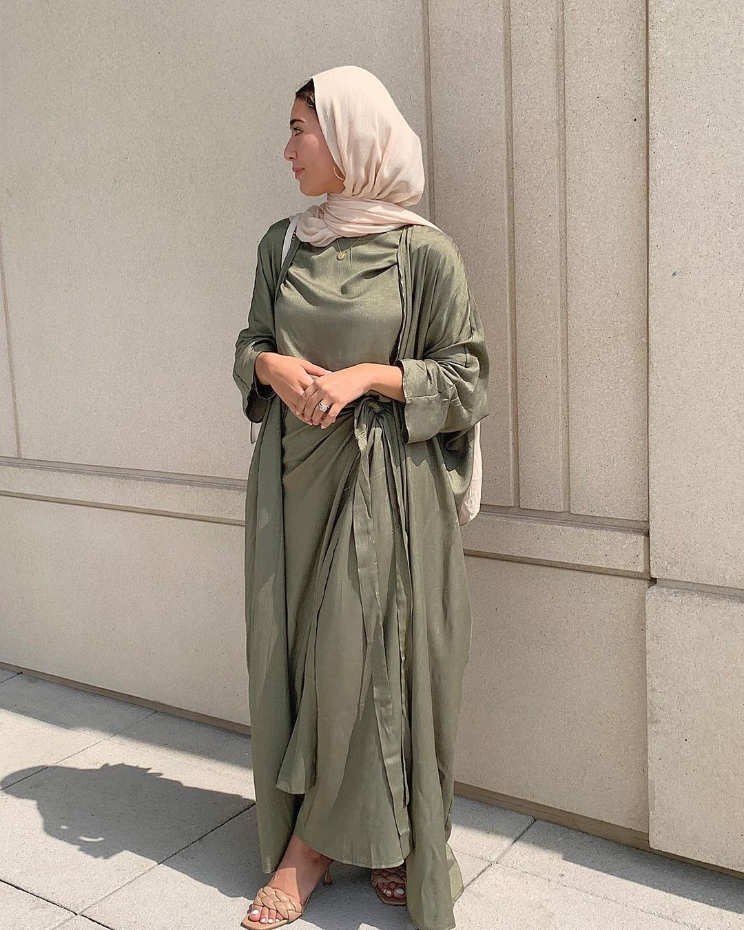 Abaya Dress Muslim 3 Piece Set Women Kimono Cardigan Hijabi Ramadan Eid Dubai Islamic Modest Caftan Matching Suits Outfits