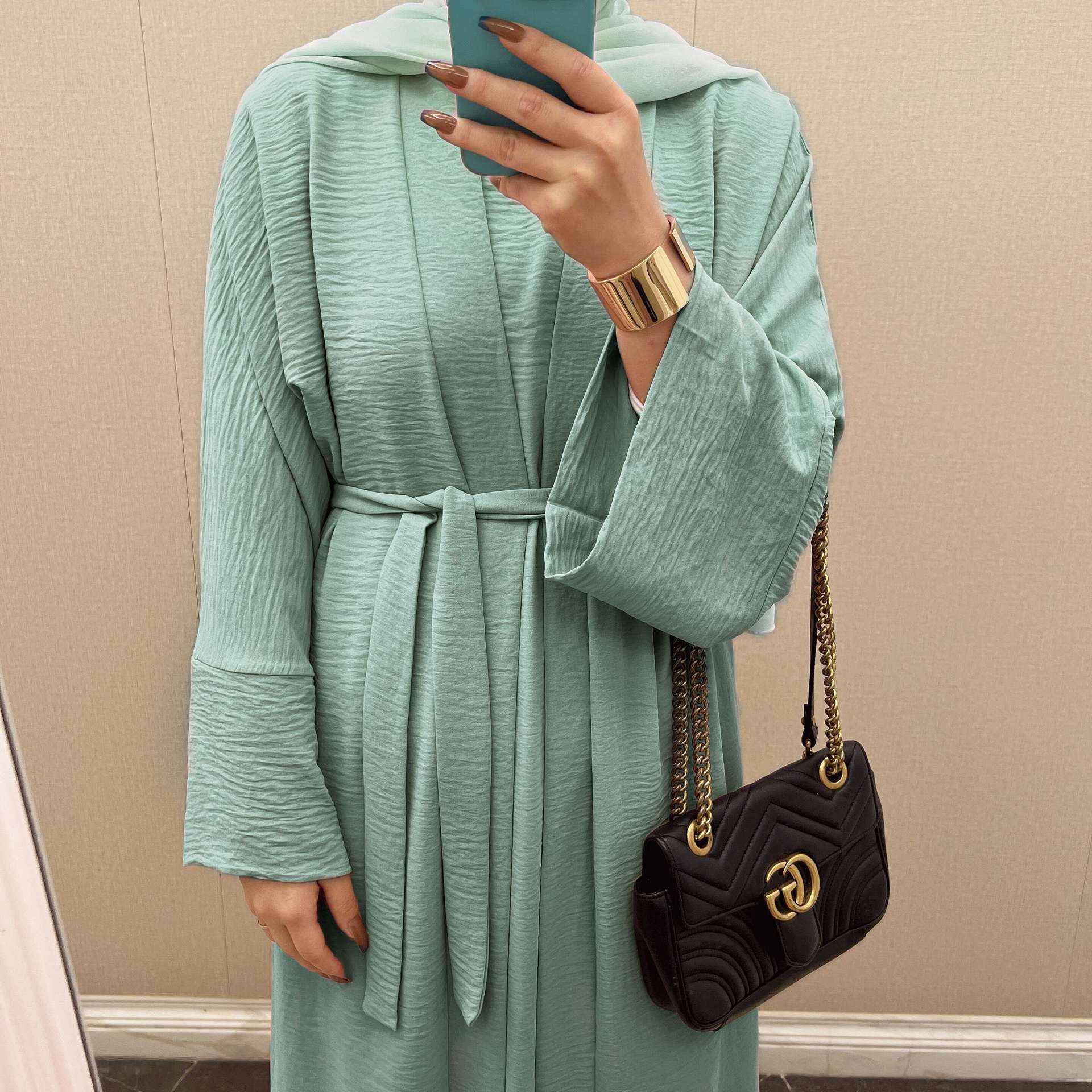 2 Piece Abaya Dress Set Morocco Muslim Abayas Women Kaftans Evening Dresses Women Dubai Turkey Long Dress Robe Femme Vestidos