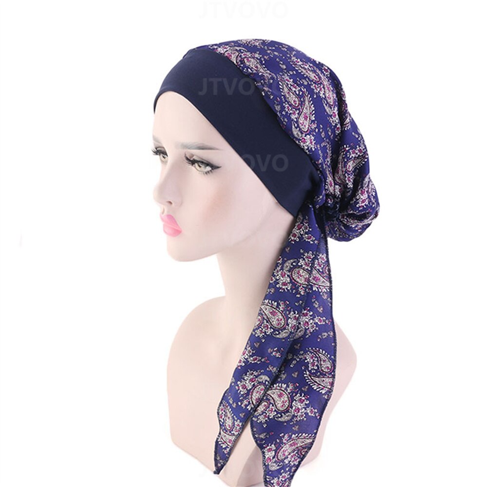 Women Muslim Underscarf elastic headband silky bonnet Muslim Women Scarf Turbans Head For Women's Hijabs Hijab Caps Hat Islamic