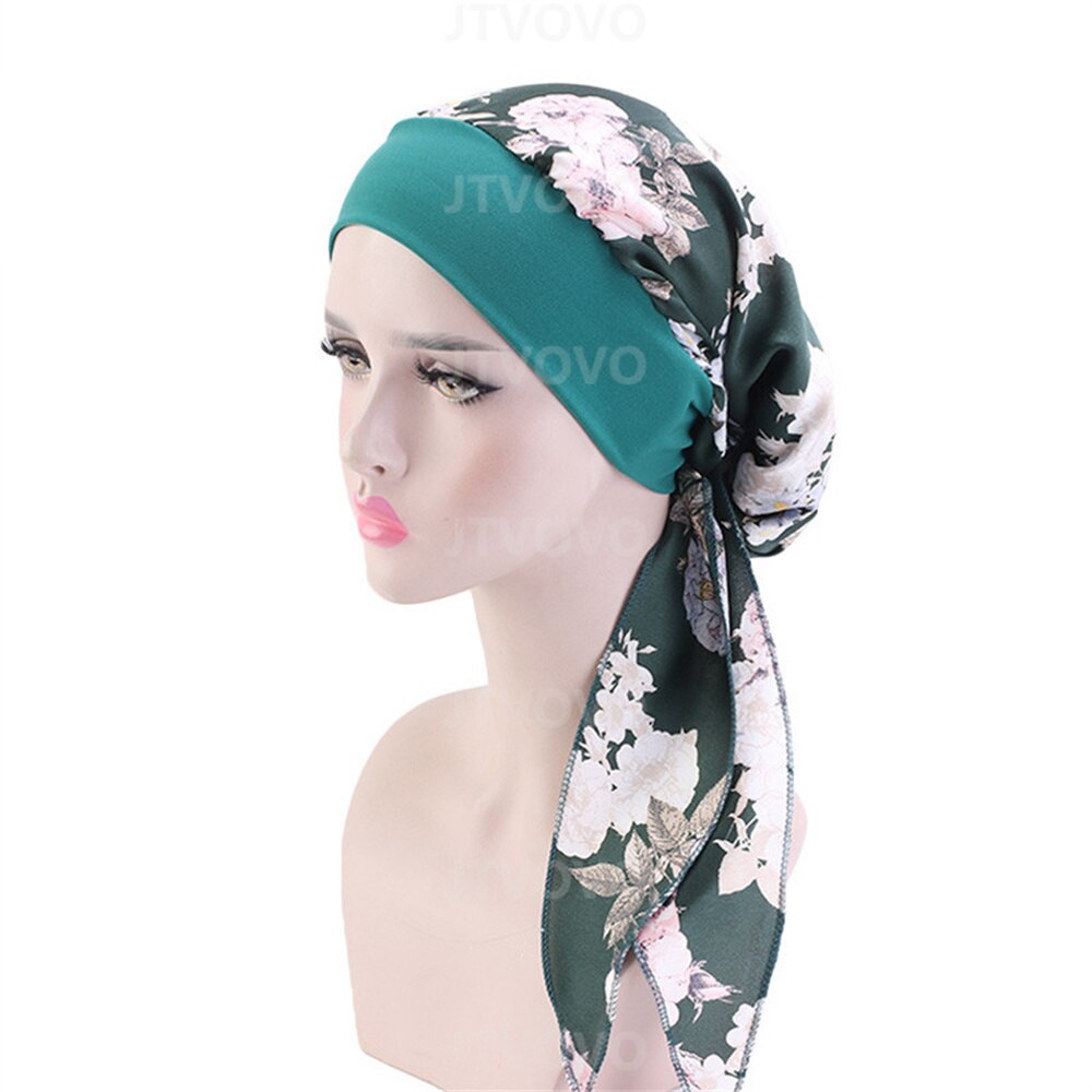 Women Muslim Underscarf elastic headband silky bonnet Muslim Women Scarf Turbans Head For Women's Hijabs Hijab Caps Hat Islamic
