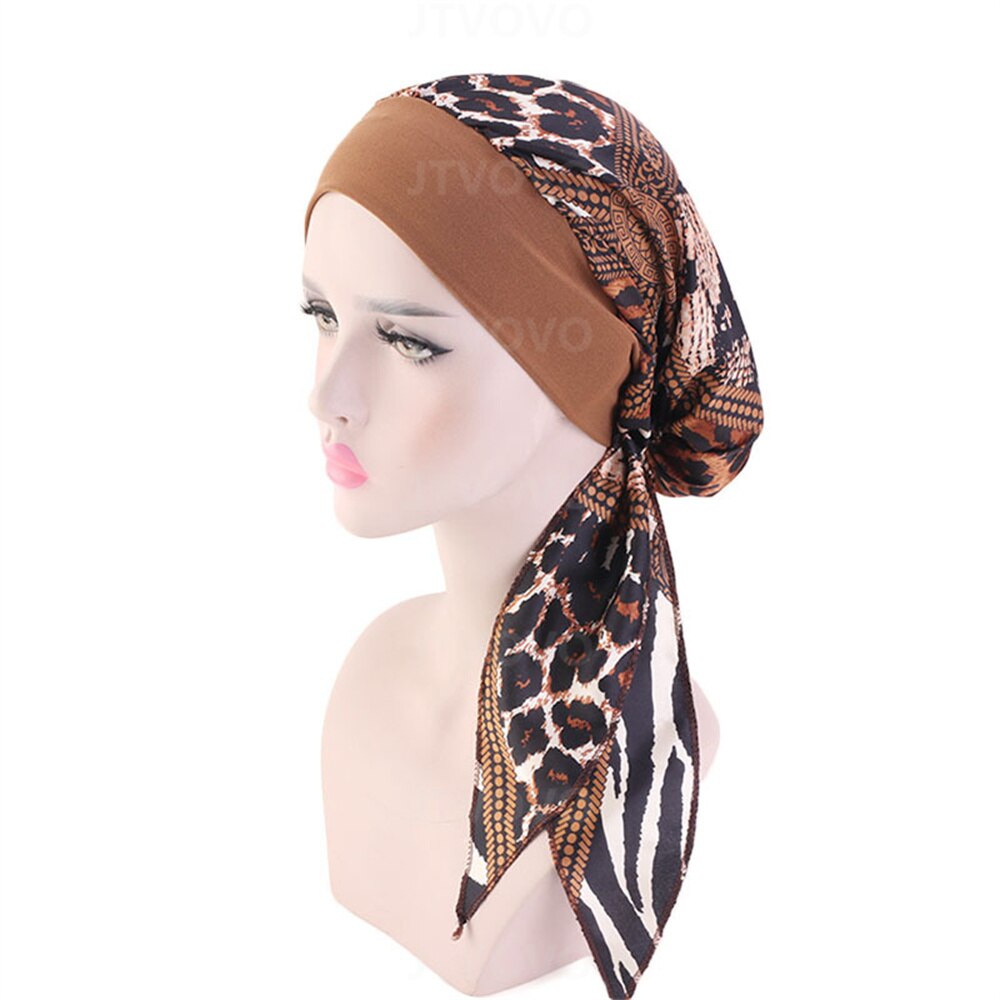Women Muslim Underscarf elastic headband silky bonnet Muslim Women Scarf Turbans Head For Women's Hijabs Hijab Caps Hat Islamic