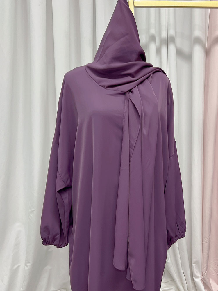 Ramadan Hoody Abaya Sewn Hijab Scarf Prayer Dress Muslim Eid Nida Loose Abayas for Women Jilbab Kaftan Robe Islam Dubai Djellaba Ramadan Hoody Abaya Sewn Hijab Scarf Prayer Dress Muslim Eid Nida Loose Abayas for Women Jilbab Kaftan Robe Islam Dubai Djellaba