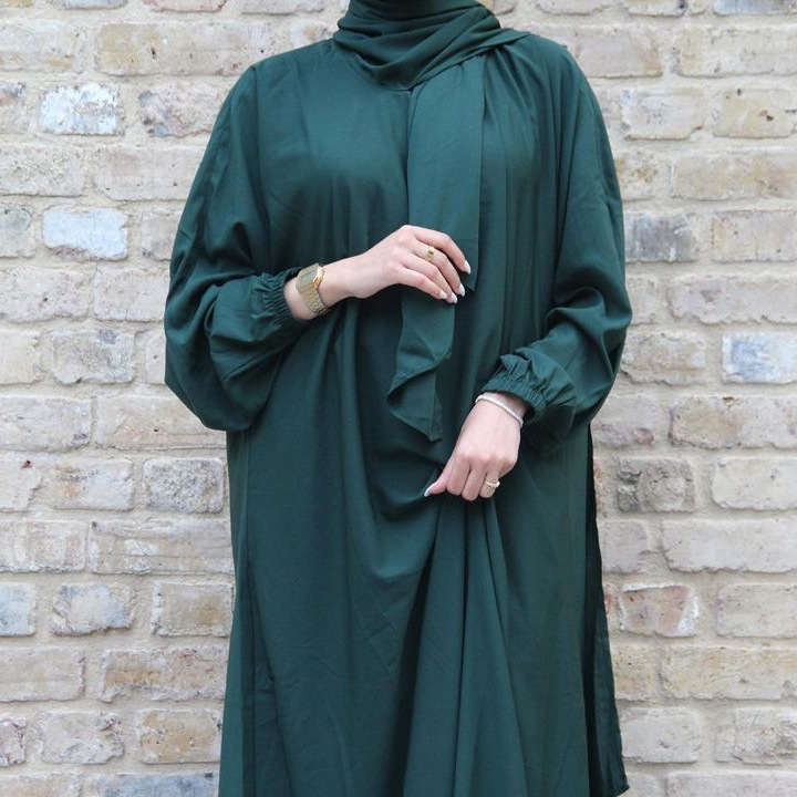 Ramadan Hoody Abaya Sewn Hijab Scarf Prayer Dress Muslim Eid Nida Loose Abayas for Women Jilbab Kaftan Robe Islam Dubai Djellaba Ramadan Hoody Abaya Sewn Hijab Scarf Prayer Dress Muslim Eid Nida Loose Abayas for Women Jilbab Kaftan Robe Islam Dubai Djellaba