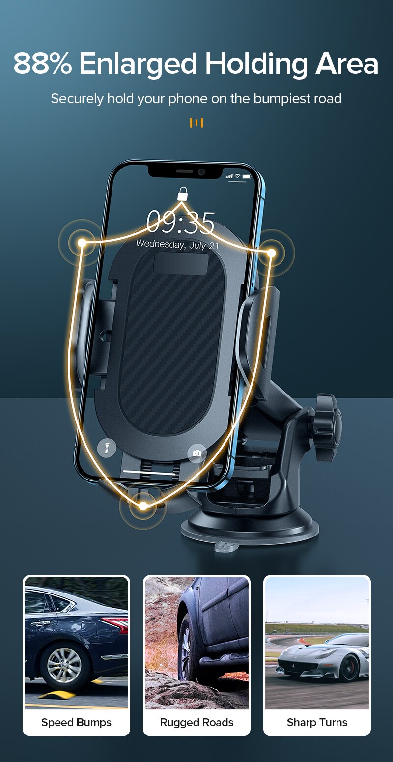 INIU Sucker Car Phone Holder Mount Stand GPS Telefon Mobile Cell Support For iPhone 13 12 11 Pro Max X 7 8 Xiaomi Huawei Samsung