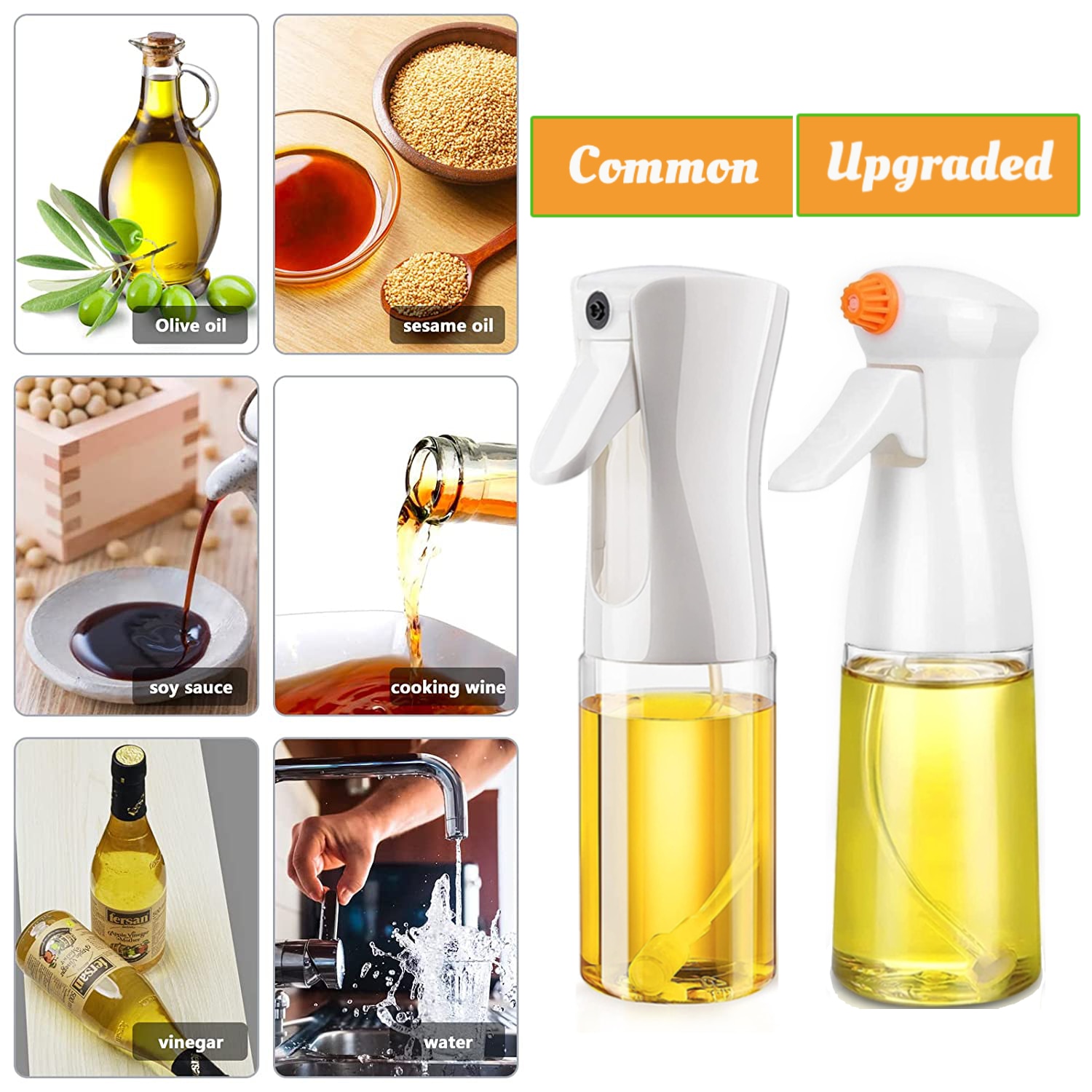 Kitchen Olive Oil Sprayer Bottle with brush for Cooking BBQ Baking Vinegar Oil Dispenser Mister Empty Bottle Container Gadget Kitchen Olive Oil Sprayer Bottle with brush for Cooking BBQ Baking Vinegar Oil Dispenser Mister Empty Bottle Container Gadget