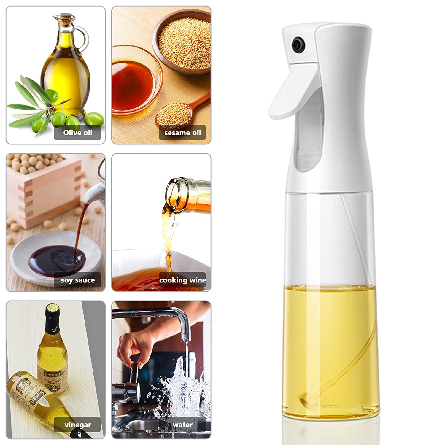 Kitchen Olive Oil Sprayer Bottle with brush for Cooking BBQ Baking Vinegar Oil Dispenser Mister Empty Bottle Container Gadget Kitchen Olive Oil Sprayer Bottle with brush for Cooking BBQ Baking Vinegar Oil Dispenser Mister Empty Bottle Container Gadget