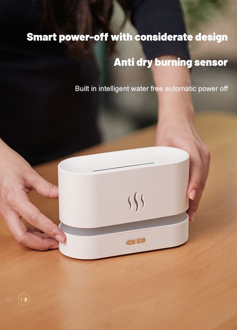 Perfume Humidifier Ultrasonic Air Humidifier With LED Lighting Simulation Colorful Flame Fragrance Machine Perfume Humidifier Ultrasonic Air Humidifier With LED Lighting Simulation Colorful Flame Fragrance Machine