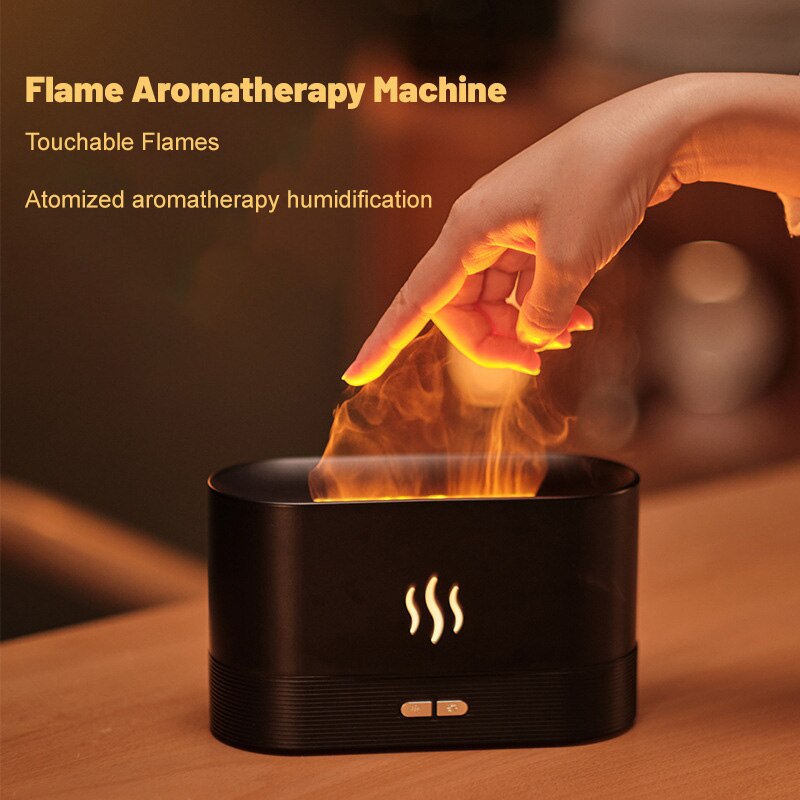 Perfume Humidifier Ultrasonic Air Humidifier With LED Lighting Simulation Colorful Flame Fragrance Machine Perfume Humidifier Ultrasonic Air Humidifier With LED Lighting Simulation Colorful Flame Fragrance Machine