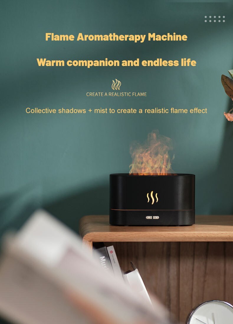 Perfume Humidifier Ultrasonic Air Humidifier With LED Lighting Simulation Colorful Flame Fragrance Machine Perfume Humidifier Ultrasonic Air Humidifier With LED Lighting Simulation Colorful Flame Fragrance Machine