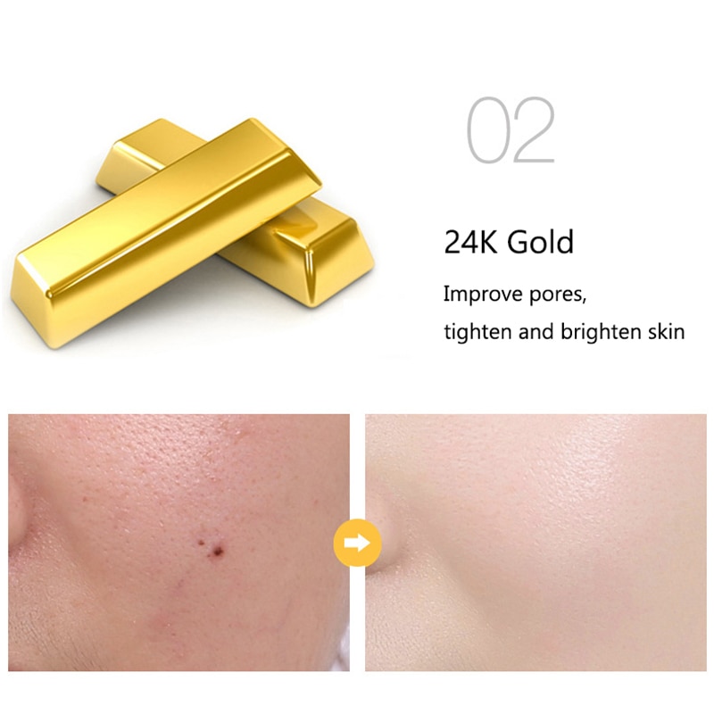 24K Golden Niacinamide Essence Liquid Deeply Nourishes Anti Wrinkles Anti Aging Hyaluronic Acid Nourish Skin Facial Moisturizer 24K Golden Niacinamide Essence Liquid Deeply Nourishes Anti Wrinkles Anti Aging Hyaluronic Acid Nourish Skin Facial Moisturizer