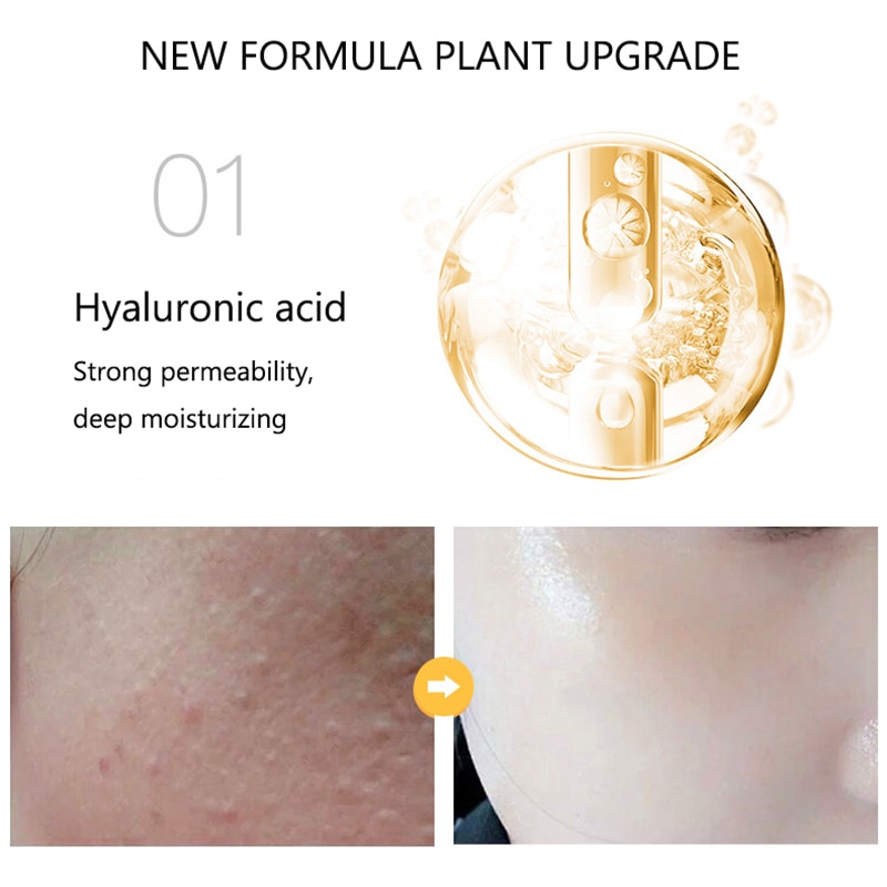 24K Golden Niacinamide Essence Liquid Deeply Nourishes Anti Wrinkles Anti Aging Hyaluronic Acid Nourish Skin Facial Moisturizer 24K Golden Niacinamide Essence Liquid Deeply Nourishes Anti Wrinkles Anti Aging Hyaluronic Acid Nourish Skin Facial Moisturizer