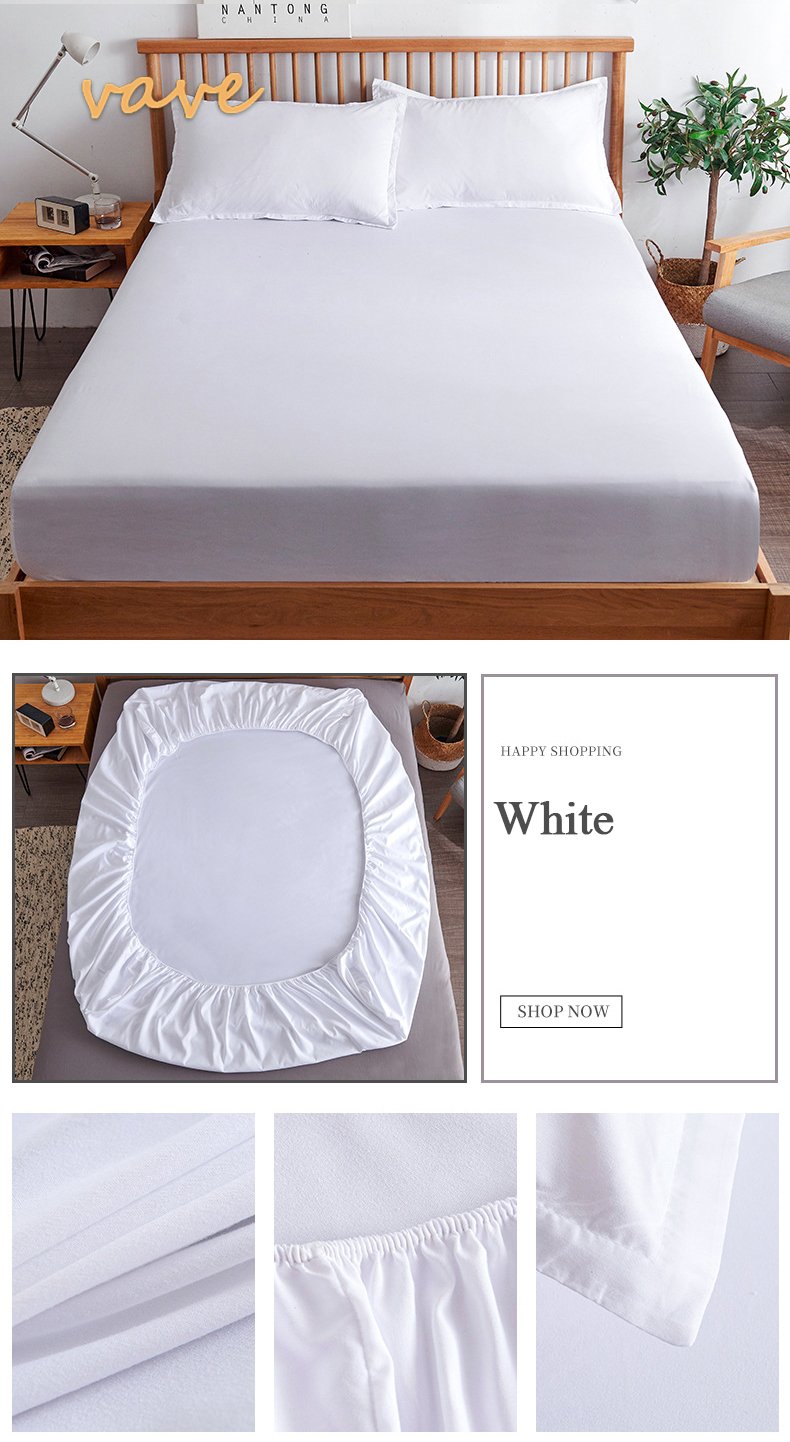 100% Cotton Fitted Bed Sheet with Elastic Band Solid Color Anti-slip Adjustable Mattress Cover for Single Double King Queen Bed 100% Cotton Fitted Bed Sheet with Elastic Band Solid Color Anti-slip Adjustable Mattress Cover for Single Double King Queen Bed