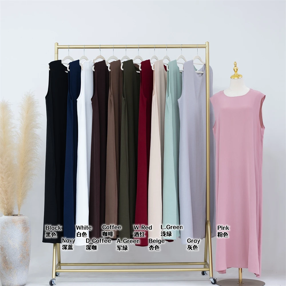 Ramadan Sleeveless Abaya Turkey Islam Arabic Muslim Long Dress African Dresses For Women Clothing Robe Musulmane Femme Vestidos