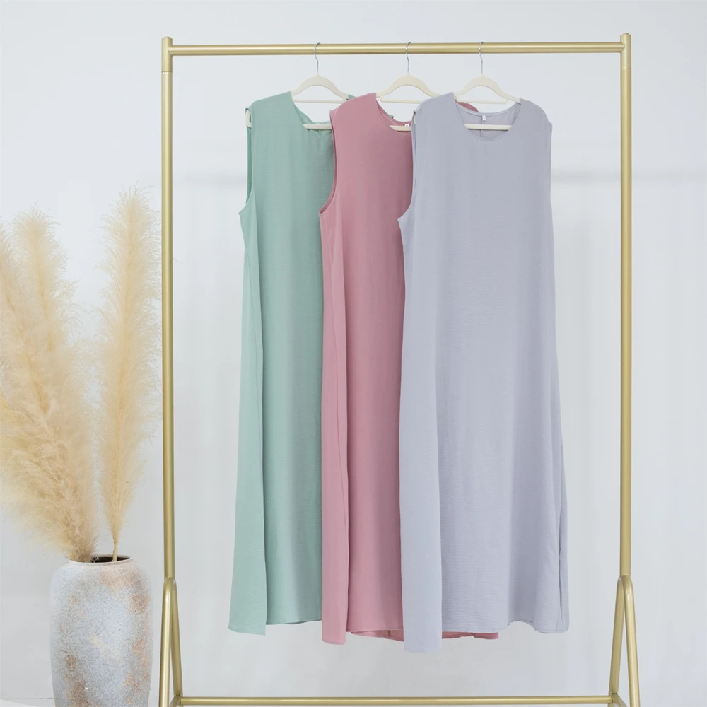 Ramadan Sleeveless Abaya Turkey Islam Arabic Muslim Long Dress African Dresses For Women Clothing Robe Musulmane Femme Vestidos