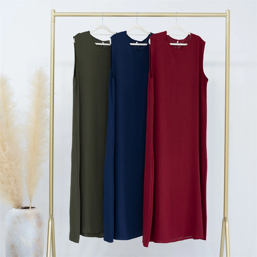 Ramadan Sleeveless Abaya Turkey Islam Arabic Muslim Long Dress African Dresses For Women Clothing Robe Musulmane Femme Vestidos