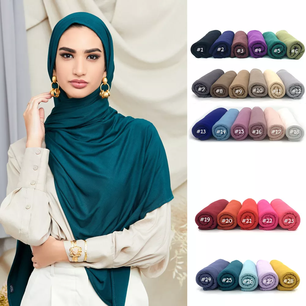 Casual Premium Polyester Jersey Hijabs Muslim Headwrap Africa Women Turban Tie Long Shawl Wrap 170X55CM Casual Premium Polyester Jersey Hijabs Muslim Headwrap Africa Women Turban Tie Long Shawl Wrap 170X55CM