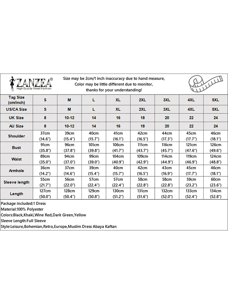 ZANZEA Vintage Solid Muslim Dress Woman Long Sleeve O-Neck Sundress Female Casual Party Maxi Robe Ramadan Abaya Kaftan Vestido ZANZEA Vintage Solid Muslim Dress Woman Long Sleeve O-Neck Sundress Female Casual Party Maxi Robe Ramadan Abaya Kaftan Vestido
