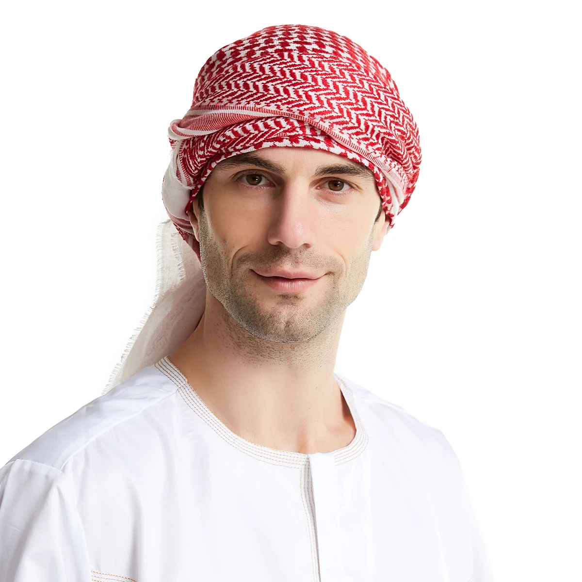 55 Inches Muslim Men's Wool High Quality Plaid Hajj Towels Arab Middled East Male Adults Free Size 140*140CM Ihram Square Hijabs