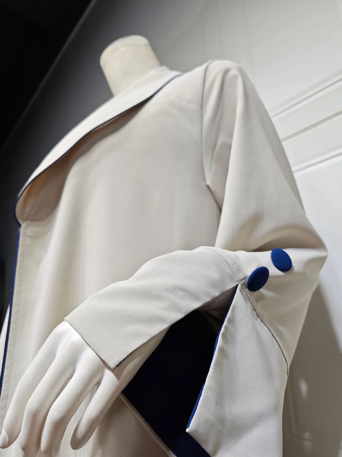 Muslim Autumn Winter Open Kimono Abaya for Women Jalabiyat Black and White Contrast Color Moroccan Turkish African Robe Dubai