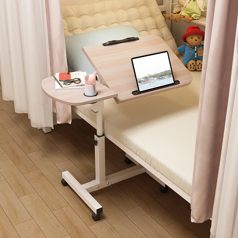 Mobile Computer Desk Study Table Laptop Stand Shelf Bedside Table Laptop Adjustable Desk PC Bed Table For Home Room Furniture Mobile Computer Desk Study Table Laptop Stand Shelf Bedside Table Laptop Adjustable Desk PC Bed Table For Home Room Furniture